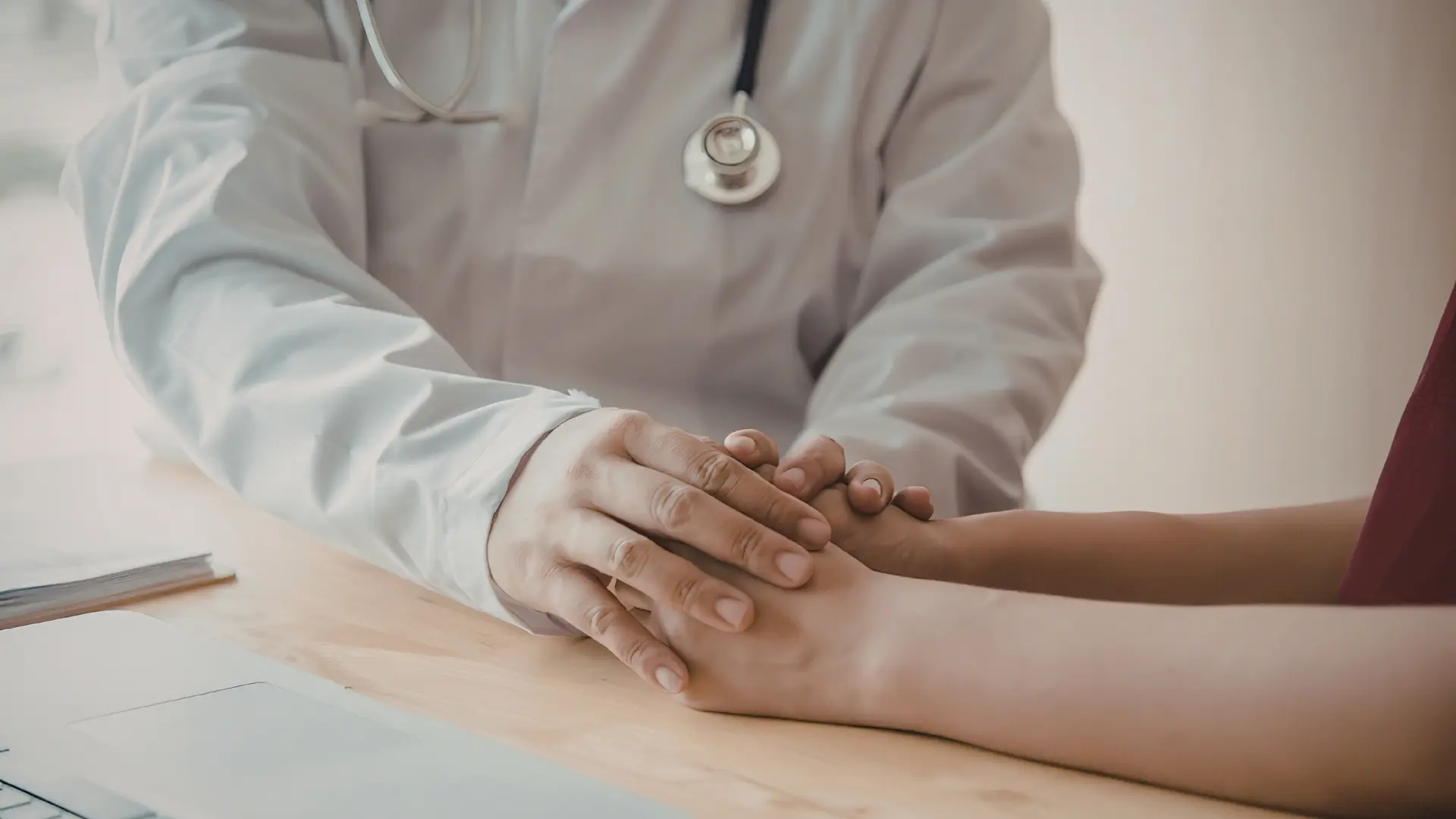 Pharmacist assessing a minor ailment